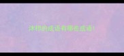 沐栉的成语有哪些成语