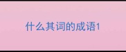 什么其词的成语