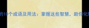 带救字的10个成语及用法掌握这些智慧助你化解困境