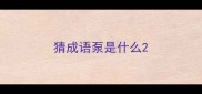 猜成语泵是什么