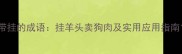 带挂的成语挂羊头卖狗肉及实用应用指南