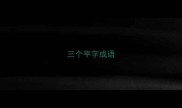 三个平字成语