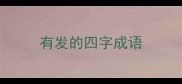 有发的四字成语