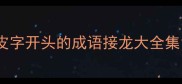 皮字开头的成语接龙大全集
