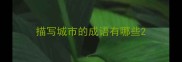 描写城市的成语有哪些
