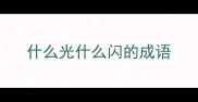 什么光什么闪的成语