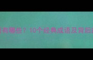 含讳的成语有哪些10个经典成语及背后的历史故事