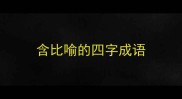 含比喻的四字成语