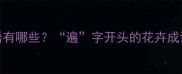 什么遍什么花的成语有哪些遍字开头的花卉成语及用法附推荐