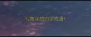 写数字的四字成语