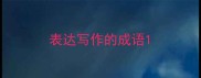 表达写作的成语
