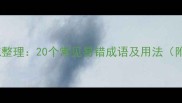 泊字成语权威整理20个常见易错成语及用法附学习指南