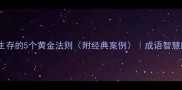 审时度势职场生存的5个黄金法则附经典案例成语智慧助你逆风翻盘