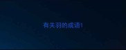 有关羽的成语
