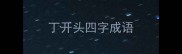 丁开头四字成语