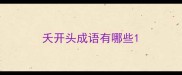 夭开头成语有哪些