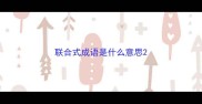 联合式成语是什么意思
