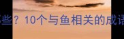鱼字开头的经典成语有哪些10个与鱼相关的成语及详细附文化寓意