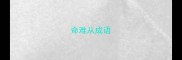 命难从成语