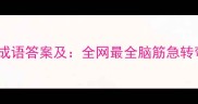 84小时打一成语答案及全网最全脑筋急转弯破解指南