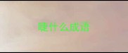 睫什么成语