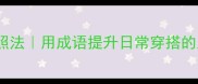 四字成语拍照法用成语提升日常穿搭的质感与格调