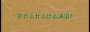 薪什么什么什么成语