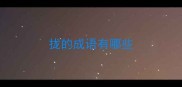 拢的成语有哪些