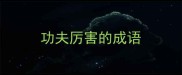 功夫厉害的成语