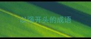 以强开头的成语