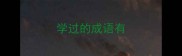 学过的成语有