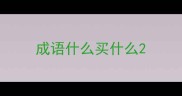 成语什么买什么