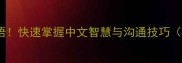 看透本质的5个成语快速掌握中文智慧与沟通技巧附职场应用指南
