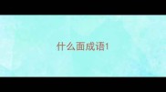 什么面成语