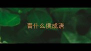 青什么侯成语