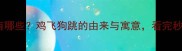 带鸡字的成语有哪些鸡飞狗跳的由来与寓意看完秒变语文课代表