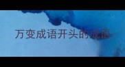 万变成语开头的成语