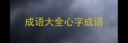 成语大全心字成语