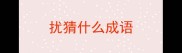 扰猜什么成语