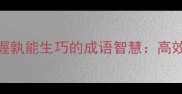 熟读论语掌握孰能生巧的成语智慧高效学习技巧全