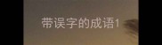 带误字的成语