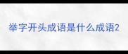举字开头成语是什么成语