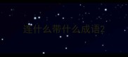 连什么带什么成语