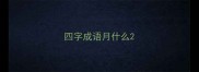 四字成语月什么