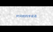 时间的四字成语