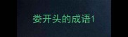 娄开头的成语