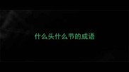 什么头什么节的成语