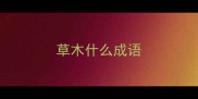 草木什么成语
