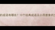 小雨相关的成语有哪些10个经典成语及小雨意象的文化解读