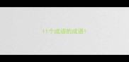 11个成语的成语